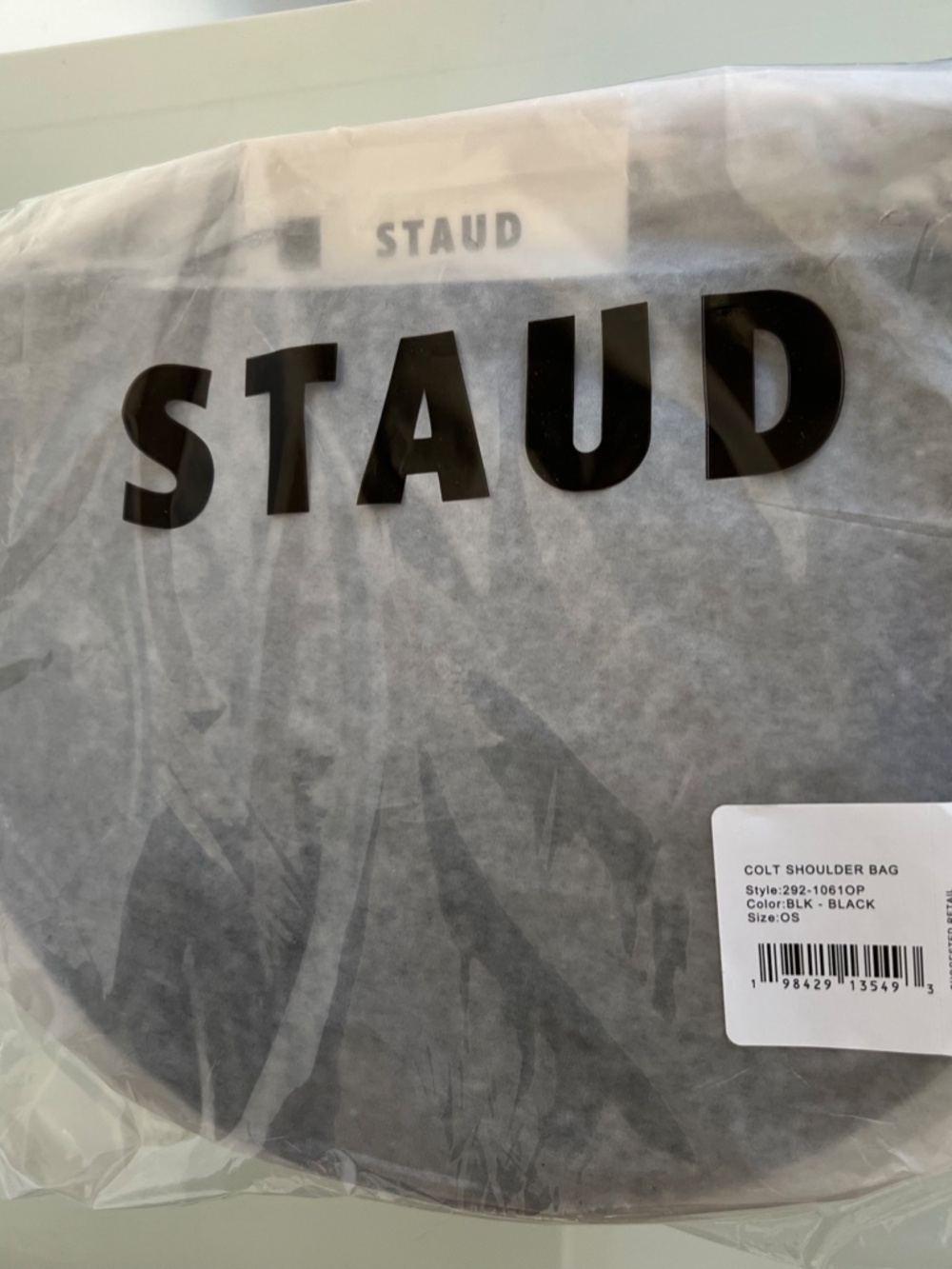 STAUD COLT Black Leather Shoulder Bag - Picture 6 of 6